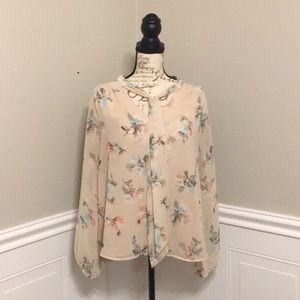 Daniel Rainn Necktie Blouse